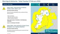 Latest weather warning issued for Carlow as flooding risk rises