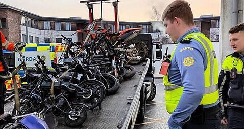 Gardaí seize 44 illegal bikes and scramblers in ‘day of action’