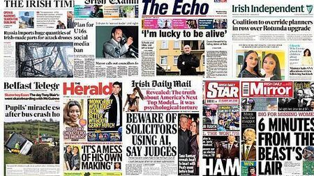 What the papers say: Wednesday's front pages