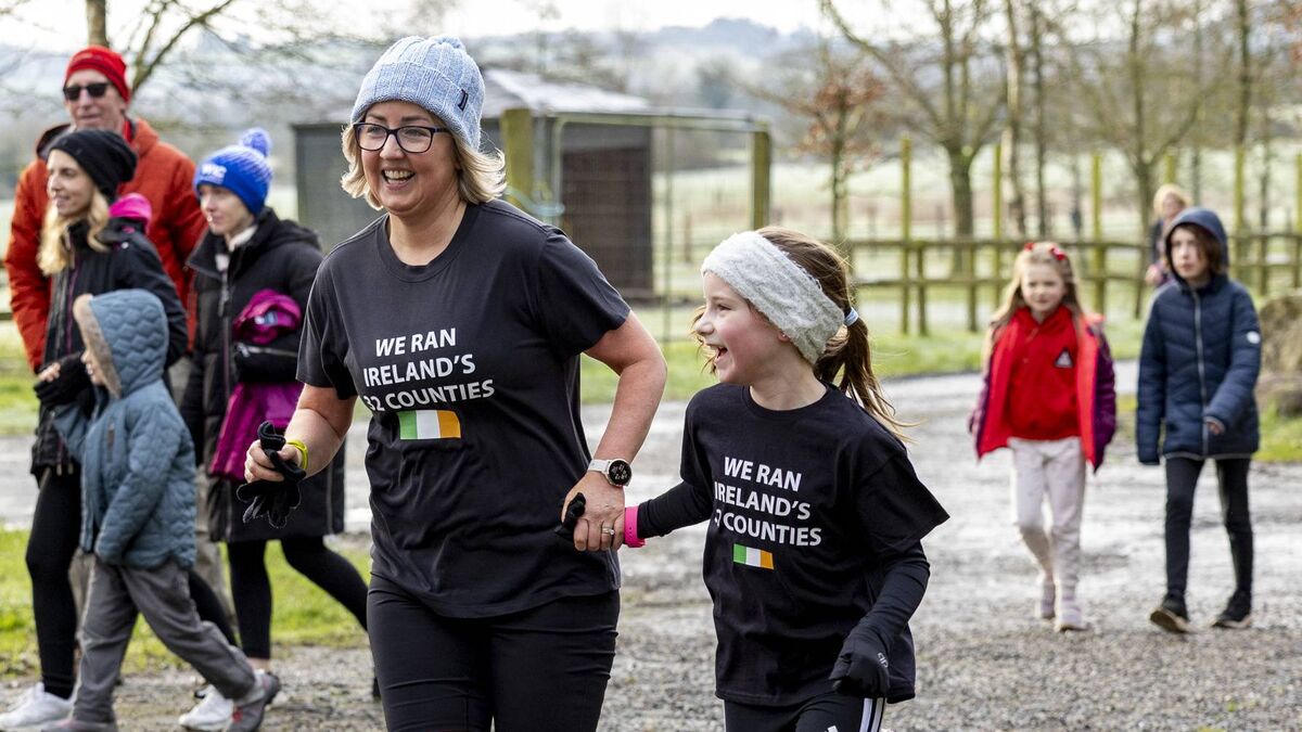 Kate and Sarah complete 32- county parkruns in Rathwood, Tullow 
