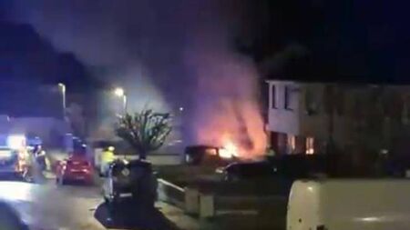 Arson attack on car in Rathvilly housing estate