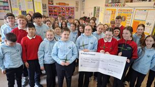 <p>Pupils from Bennekerry NS donated a phenomenal €4,000 to worthy causes by making and selling St Brigid's crosses</p> <p>Pupils from Bennekerry NS donated a phenomenal €4,000 to worthy causes by making and selling St Brigid's crosses</p>