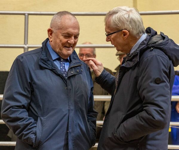 John McGuiness TD and Patrick Dawson (director Tullow Mart) John McGuiness TD and Patrick Dawson (director Tullow Mart)