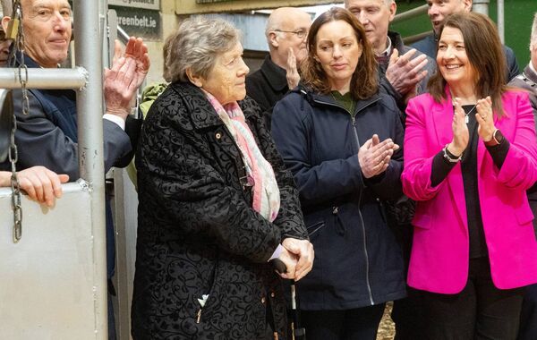 Tullow Mart catering manager Lily Jackman gets a warm round of applause Tullow Mart catering manager Lily Jackman gets a warm round of applause