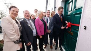 Ribbon cut on new social houses on Barrack Street