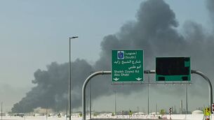 <p>A plume of smoke rises from the port of Jebel Ali following a reported Iranian strike in Dubai on Sunday. Photograph: Fadel Senna/AFP via Getty Images</p> <p>A plume of smoke rises from the port of Jebel Ali following a reported Iranian strike in Dubai on Sunday. Photograph: Fadel Senna/AFP via Getty Images</p>
