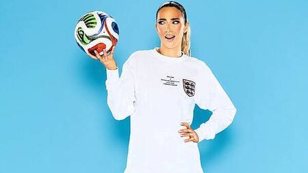 GK Barry says footballer partner has been training her for Soccer Aid in garden