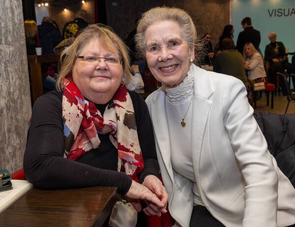Bernie Walsh and Jazz Stynes were pictured at the rehearsal reading of the play 