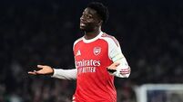 Bukayo Saka feels ‘blessed’ to make 300th Arsenal appearance in win at Brighton