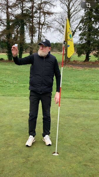 Michael Smith enjoyed his time on the fifth hole at Carlow Golf Club