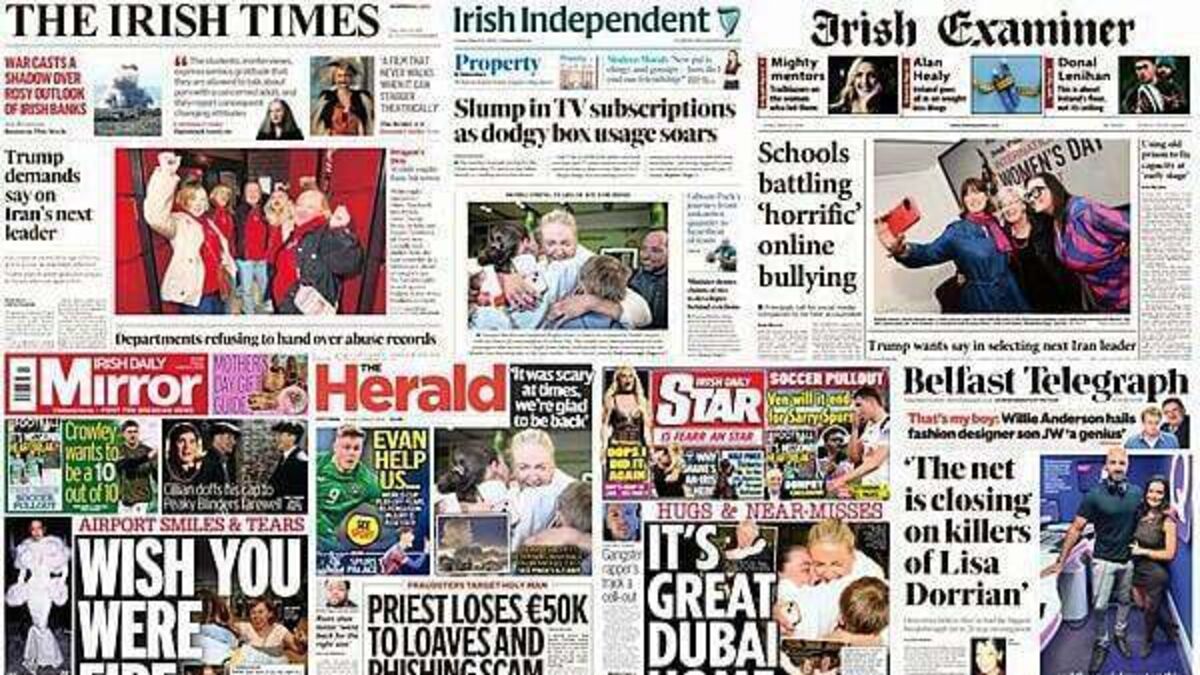 What the papers say: Friday's front pages
