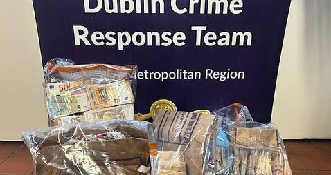 Man (40s) charged after over €188k of cash and drugs seized in Co Dublin