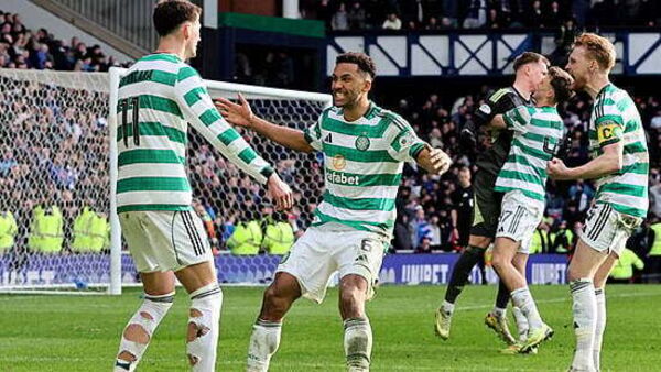 Fans clash on Ibrox pitch after Celtic knock Rangers out of cup on penalties