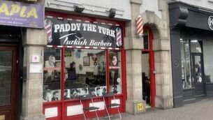 <p>Paddy the Turk barbers in Carlow town.</p>