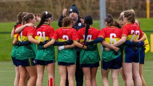 <p>Carlow manager Ed Burke has steered his side to top spot in Division 4. Photo: Michael O'Rourke.</p>