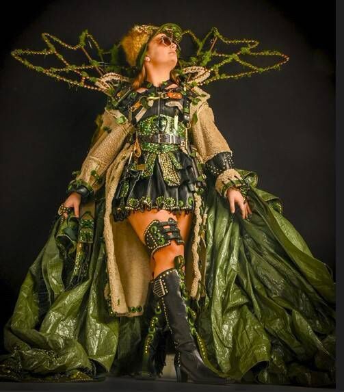 'Eco Aviator' designed and modelled by Ava Malone