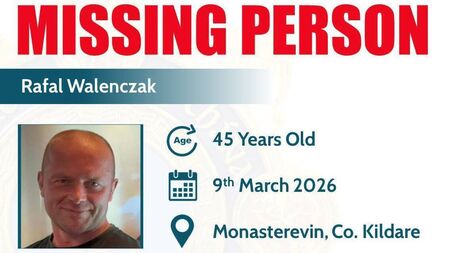 Gardaí appeal for help tracing missing Monasterevin man