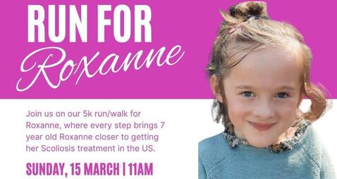 5k run to raise funds for Roxanne’s surgery in USA 