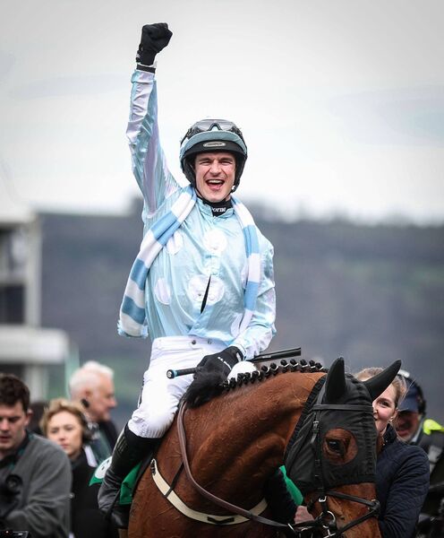 Danny Mullins celebrates on Kargese. Photo: INPHO/Tom Maher