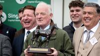 Cheltenham Festival: Willie Mullins off the mark as Kargese wins Grade One Singer Arkle Novices’ Chase