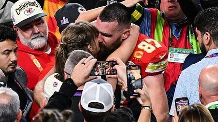 Travis Kelce says fiancee Taylor Swift helped motivate him to re-sign for Chiefs