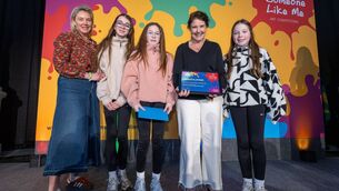 <p>Baile An Chuilinn NS was named Senior County Winner at the 'Someone Like Me' art competition national awards ceremony. </p>