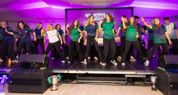 Putting on a show at the sold-out Scoil Chonglais/Baltinglass GAA lip sync fundraiser in the Woodford Dolmen Hotel in Carlow