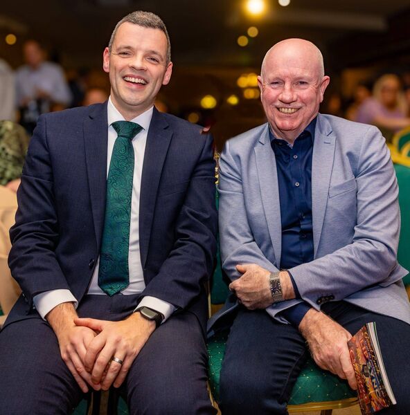 Scoil Chonglais principal Patrick Maguire (left) and Michael Brown, chairman of the board of management