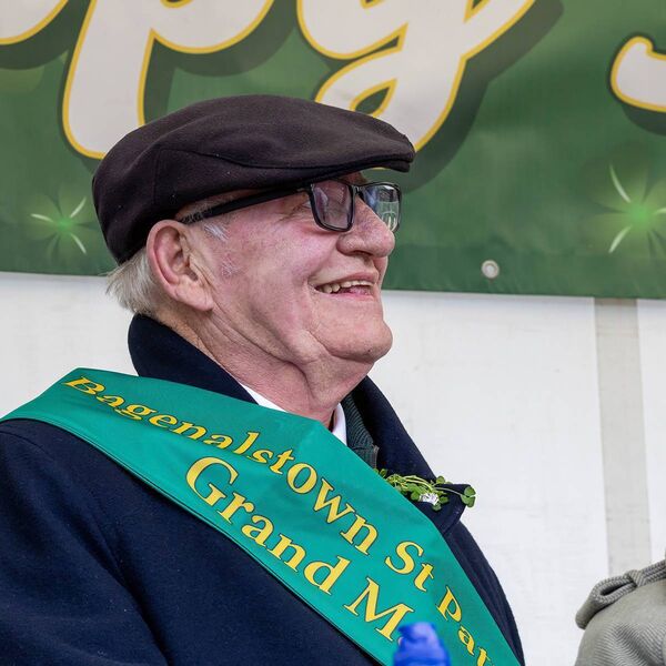 Bagenalstown parade's grand marshall, Paddy Kiely 
