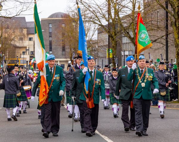 Members of O.N. E. lead off the Carlow St. Patrick’s Day Parade. Pic: © Michael O'Rourke Photography 2026