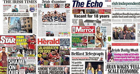 What the papers say: Thursday's front pages