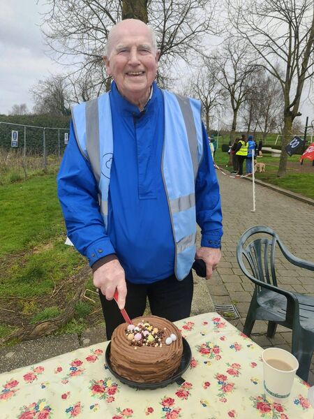 Martin Phelan celebrates his 200th park run in Carlow Photo: Joanne O'Brien 