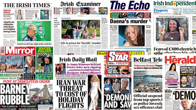 What the papers say: Friday's front pages