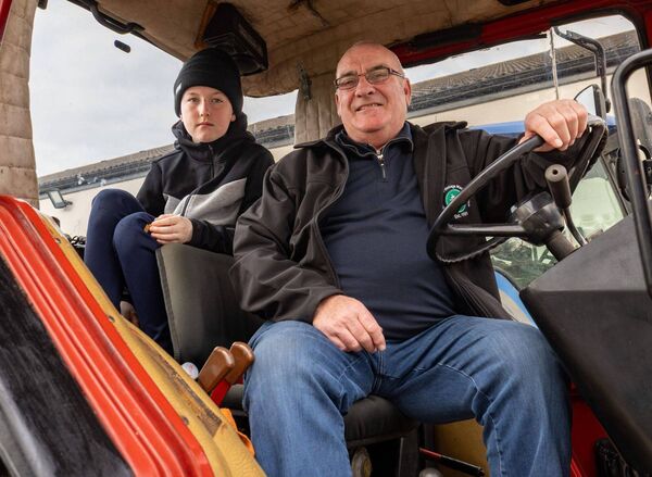 Jim Sweeney and his grandson Kaiden O'Connor