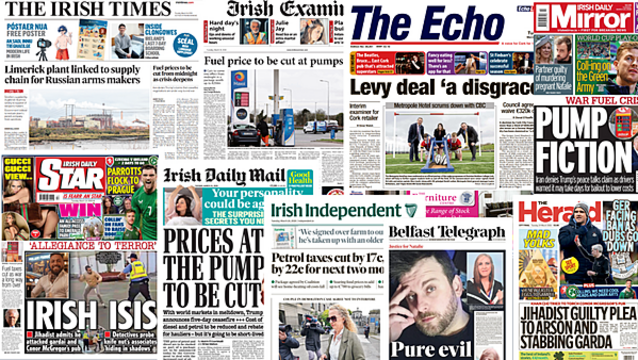 What the papers say: Tuesday's front pages