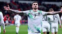 World Cup Play-Off semi-final: Ireland 2-1 up at half-time in Prague