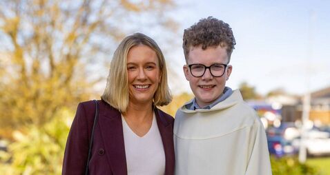 Confirmation day at Gaelscoil Eoghain Uí Thuairisc Carlow 