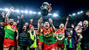 <p>Chris Blake leads the celebrations with the Division 4 trophy Photo: ©INPHO/Nick Elliott</p> <p>Chris Blake leads the celebrations with the Division 4 trophy Photo: ©INPHO/Nick Elliott</p>