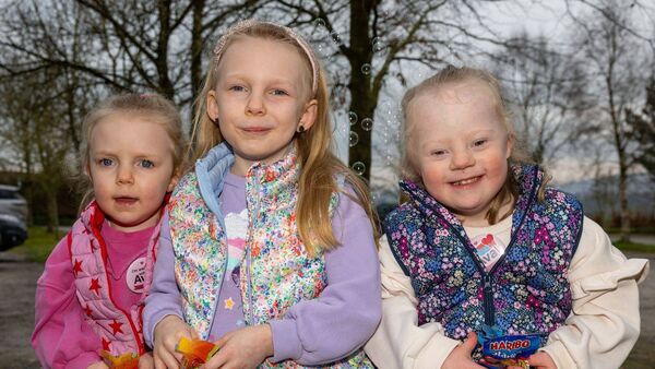 Ava, Rosie and Evie Bowes took part in the event Ava, Rosie and Evie Bowes took part in the event