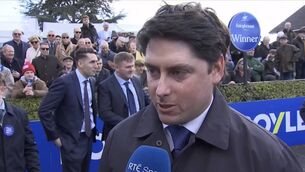 <p>Emmet Mullins landed the Irish Grand National at Fairyhouse with Soldier In Milan</p>