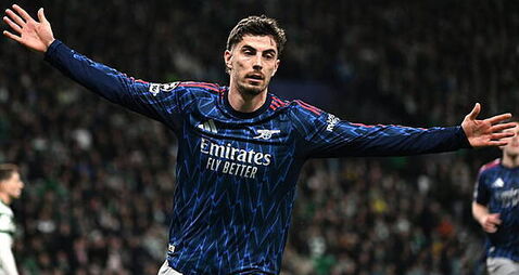 Late Kai Havertz goal earns Arsenal valuable first-leg win at Sporting Lisbon