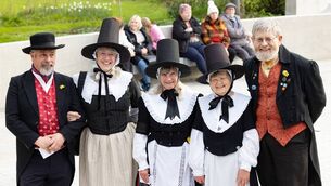 <p>Visitors from Wales pictured at the ‘Informal Gathering’ prior to the official launch of the Pan Celtic Festival '26 in Visual. Pic: © Michael O'Rourke Photography 2026</p>