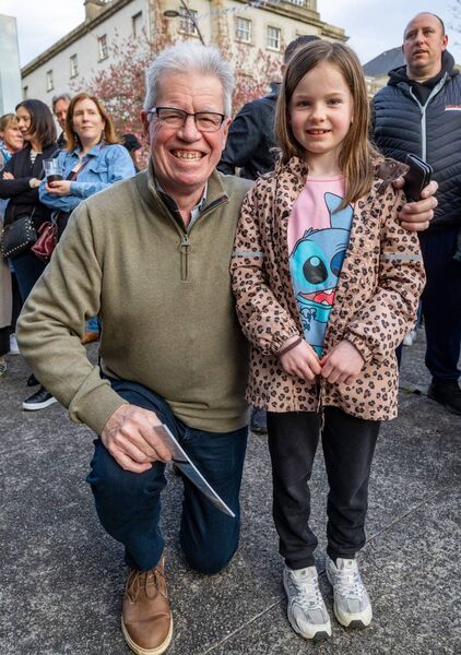 Dan McInerney with his granddaughter Grace. Pic: © Michael O'Rourke Photography 2026