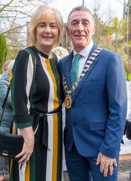 Cllr Paul Doogue (Mayor of Carlow) and his wife Elaine. Pic: © Michael O'Rourke Photography 2026