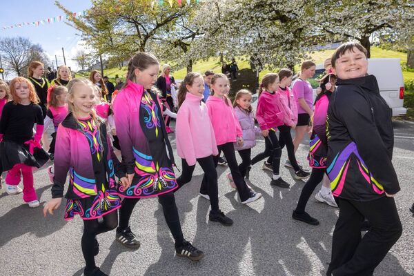 Members of the Farrell School of Irish Dance