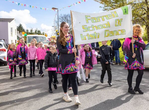 Members of the Farrell School of Irish Dance