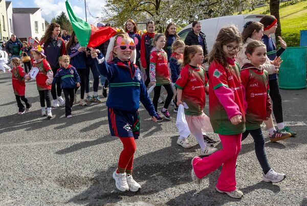 Members of St. Brigid’s LGFA took part in the Hacketstown Easter Parade