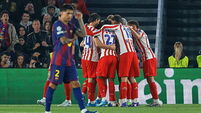Atletico Madrid stun 10-man Barcelona to take control of Champions League tie