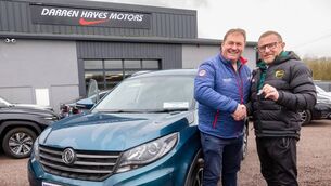 <p>Darren Hayes proprietor of Darren Hayes Motors with Joe Murphy (Carlow Senior Football manager). Pic: © Michael O'Rourke Photography 2026</p> <p>Darren Hayes proprietor of Darren Hayes Motors with Joe Murphy (Carlow Senior Football manager). Pic: © Michael O'Rourke Photography 2026</p>