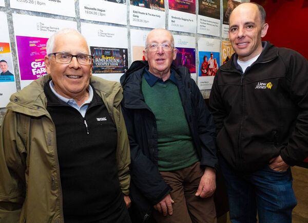 Richard Snelson, Philip Williams and Craig Jones were pictured at the Pan Celtic International Song Contest in Visual. Pic: © Michael O'Rourke Photography 2026 Richard Snelson, Philip Williams and Craig Jones were pictured at the Pan Celtic International Song Contest in Visual. Pic: © Michael O'Rourke Photography 2026